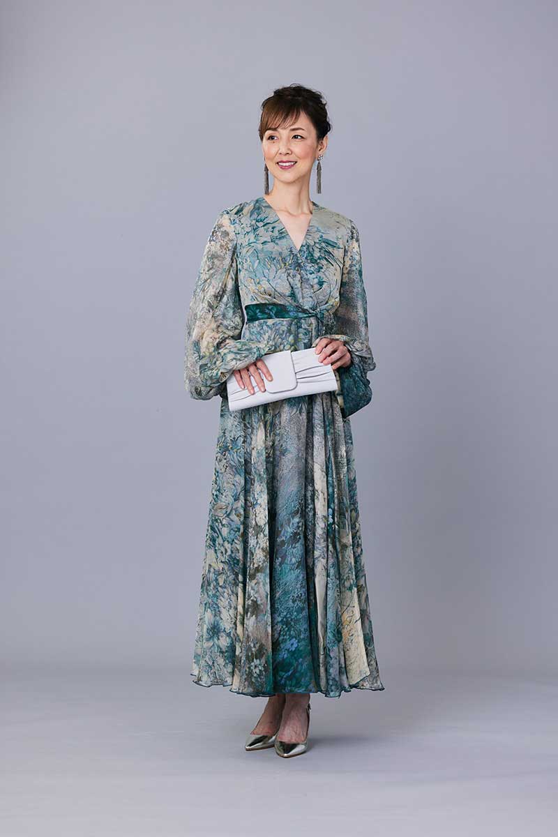 DAPHNE MILANO（ダフネ・ミラノ）のフラワー シフォンドレス