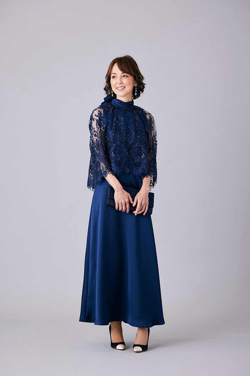 RS COUTURE（アールエス・クチュール）のビーズ刺繍ボレロドレス